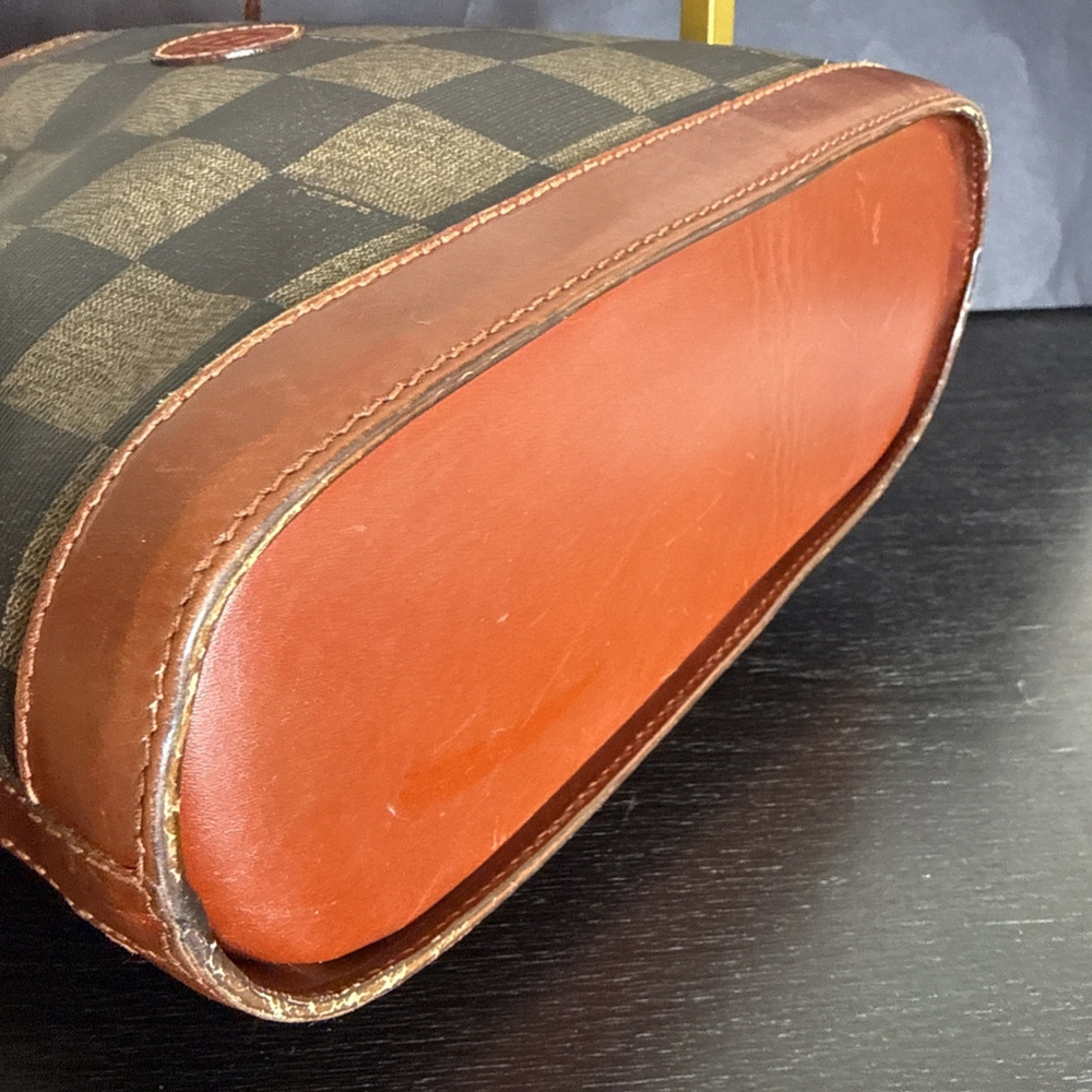 Vintage Fendi Penguin Check Crossbody Bag Purse - Picture 6 of 13
